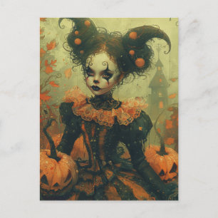 Halloween Clown Postkarte