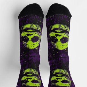 Halloween Clown Spooky Season Lila Socken
