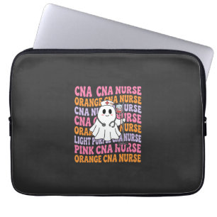 Halloween-CNA-Krankenschwester-Geister-Design Laptopschutzhülle