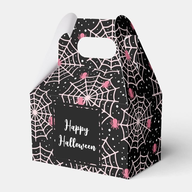 Halloween Cobnets & Spiders Pattern Geschenkschachtel (Vorderseite)