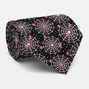 Halloween Cobnets & Spiders Pattern Krawatte