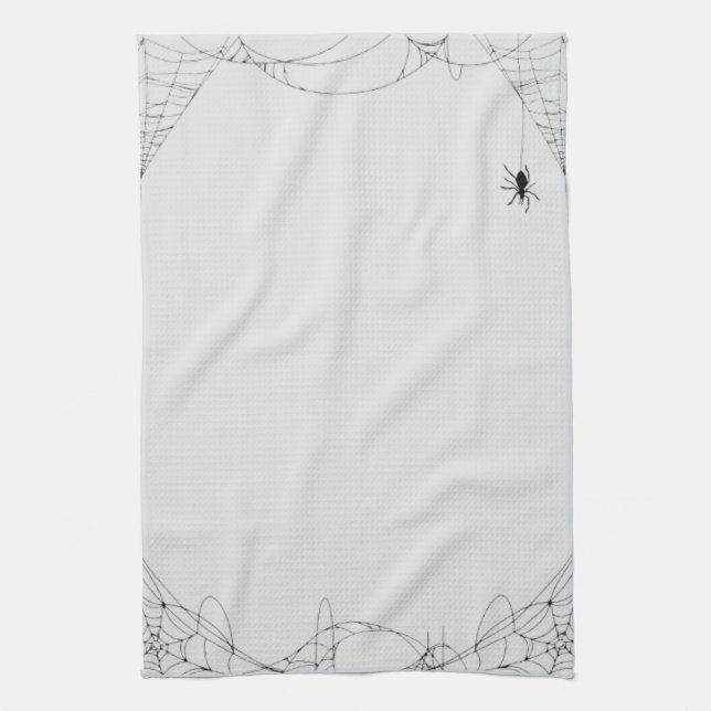 Halloween Cobwebdesign Geschirrtuch (Vertikal)