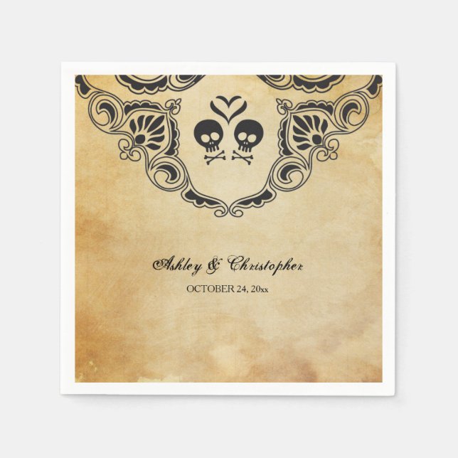 Halloween Cocktail Napkin - Gotik Serviette (Vorderseite)