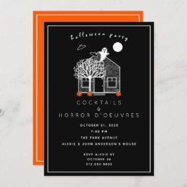 Halloween-Cocktail-Party Einladung