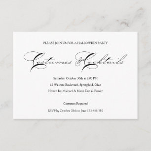 Halloween Cocktail Party Einladung