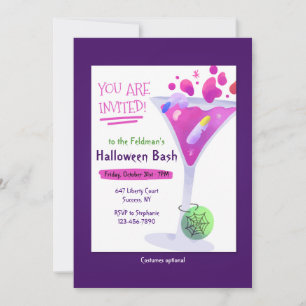Halloween Cocktail Party Einladung