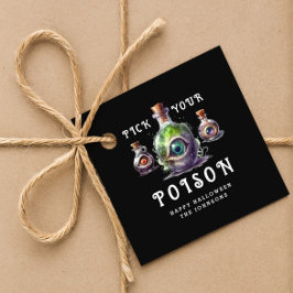 Halloween Cocktail Party Pick Your Poison Geschenkanhänger