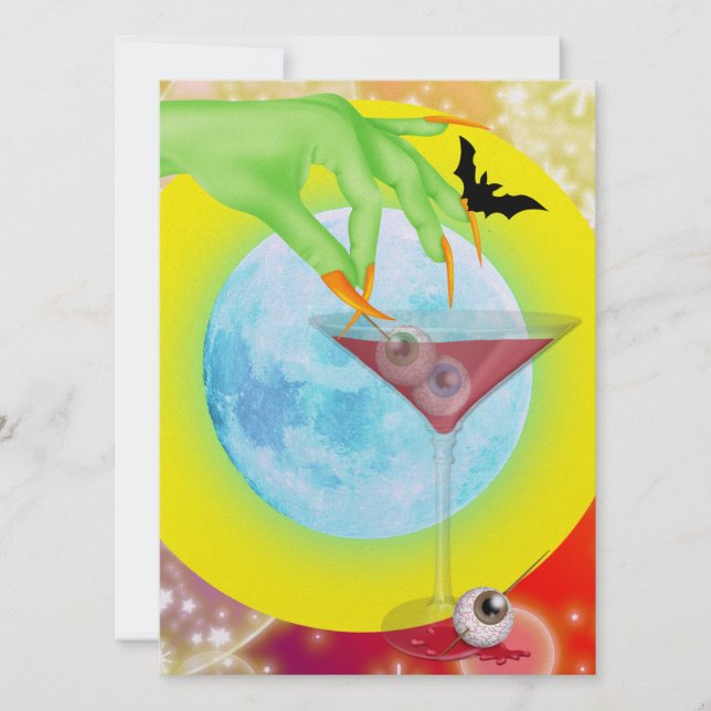 Halloween Cocktail - SRF Einladung (Vorderseite)