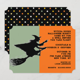 Halloween-Cocktailparty Einladung