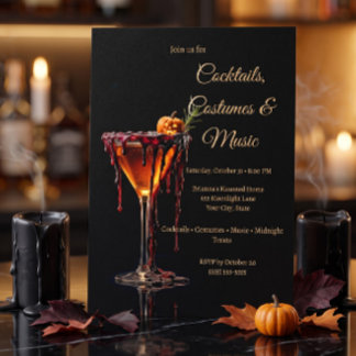 Halloween-Cocktailparty-Einladung Einladung