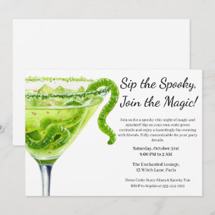 Halloween-Cocktailparty Potion Magique Einladung