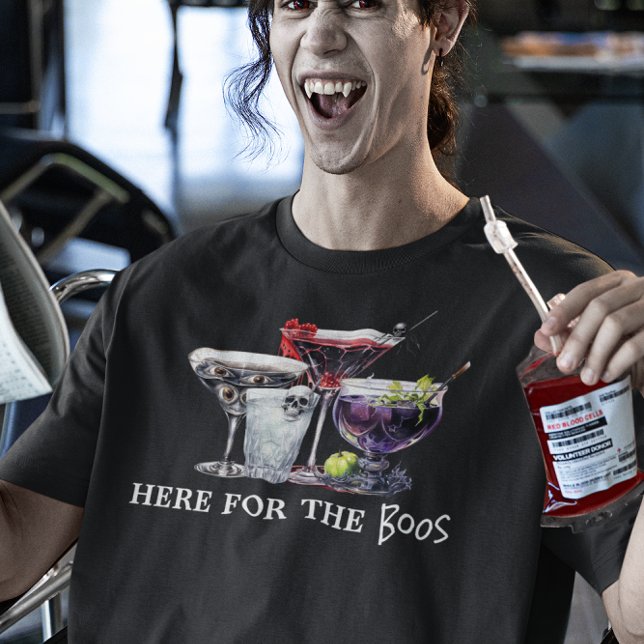 Halloween Cocktails Hier für Boos T-Shirt (Von Creator hochgeladen)