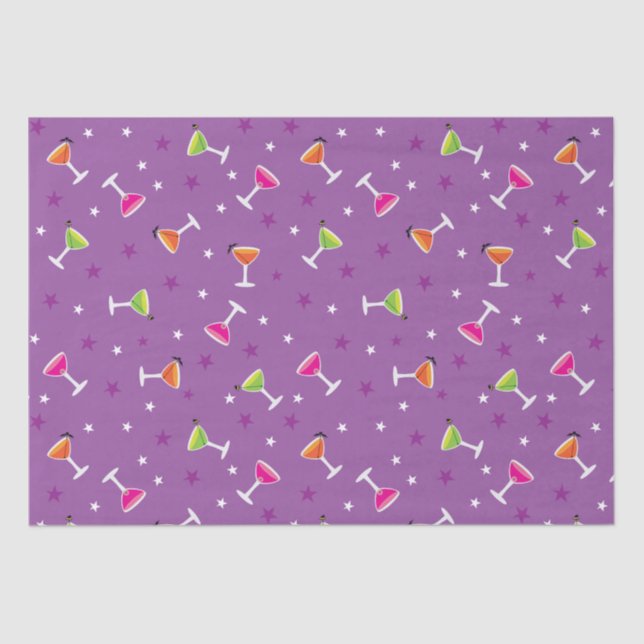 Halloween Cocktails Seidenpapier (Vorderseite)