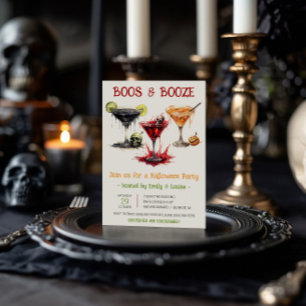 Halloween-Cocktails, Spuk und Schnaps Halloween-Pa Einladung