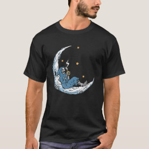 Halloween Coffee Drink Skeleton Skull Sitzen O T-Shirt
