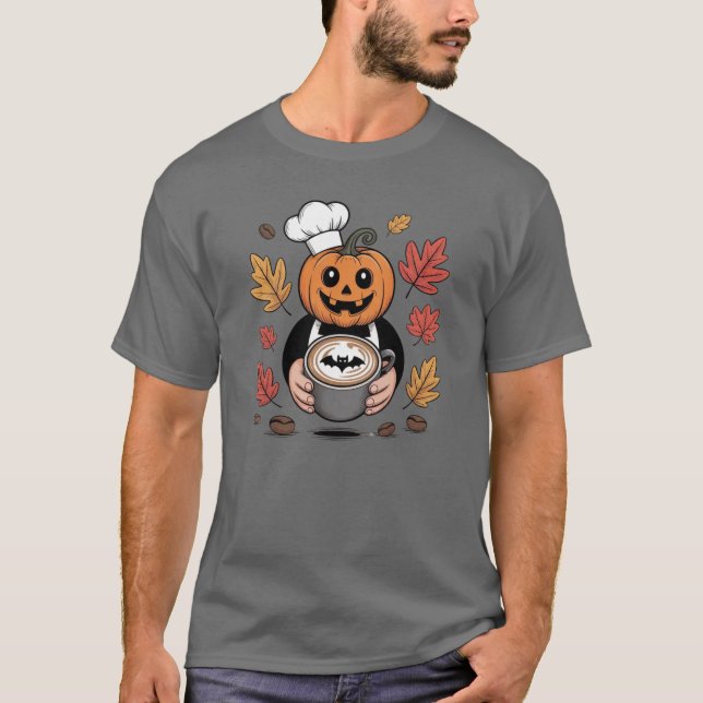 Halloween Coffee Lover T - Shirt (Vorderseite)