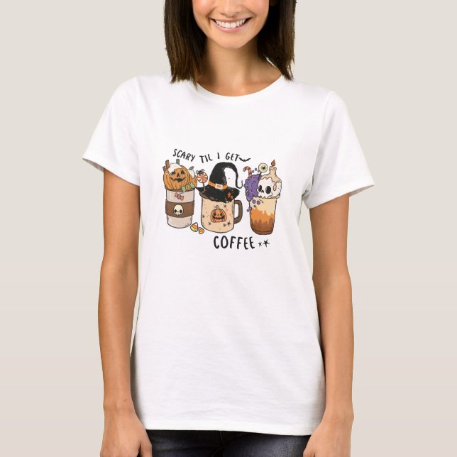 Halloween Coffee Lover T-Shirt (Vorderseite)