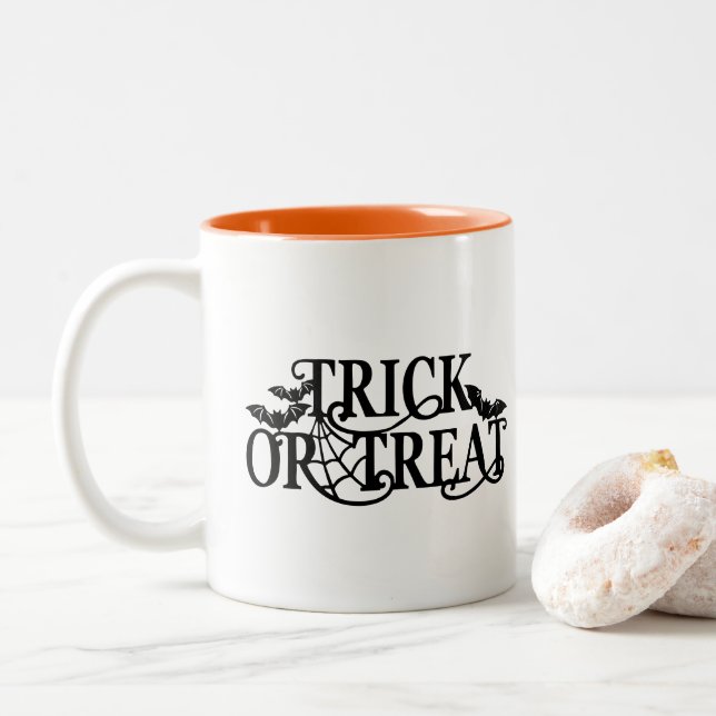 Halloween Coffee Mug Zweifarbige Tasse (Mit Donut)