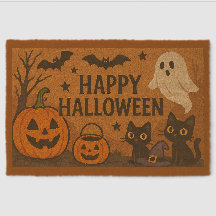 HALLOWEEN COIR Doormat - 24"x16" Innen/Außenbereic