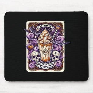 Halloween Cold like My Soul Coffee Club Tarot Card Mousepad