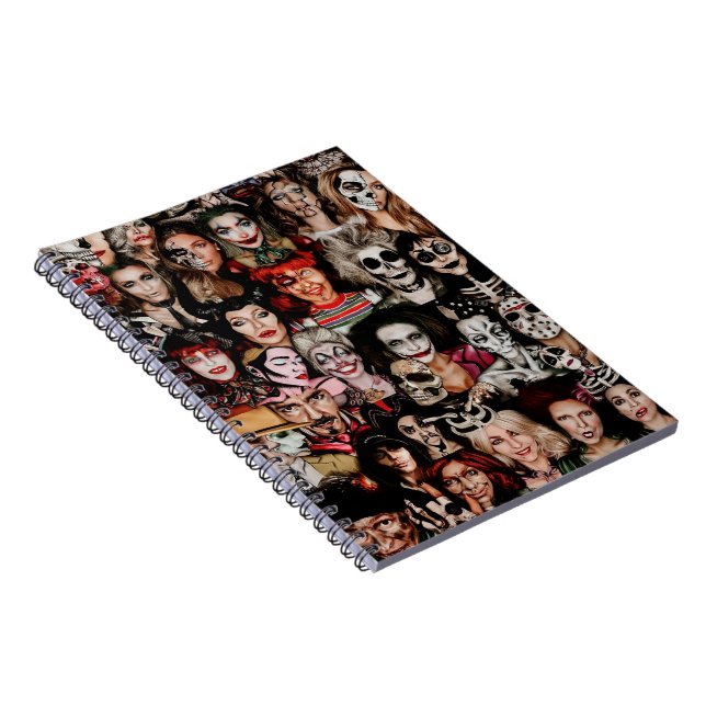 Halloween Collage Notebook Notizblock (Rechte Seite)