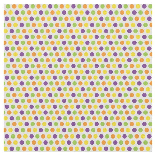 Halloween Color Polka Dots Stoff (Nahaufnahme)