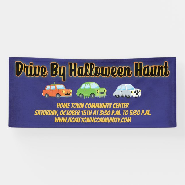 Halloween Community Drive by Event Banner (Horizontal)