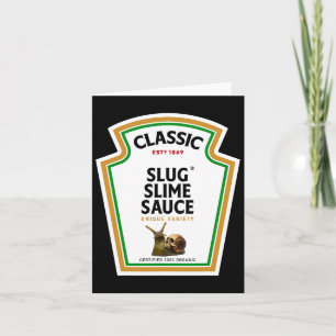 Halloween Condition Sauce Flasche Slug Slime Sauce Karte