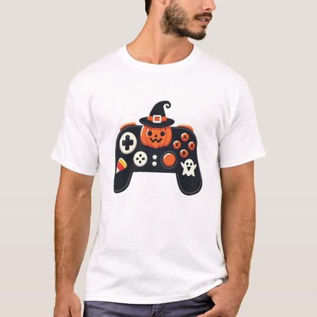 Halloween-Controller T-Shirt (Vorderseite)