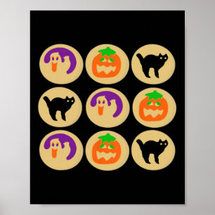 Halloween Cookies Ghost Pumpkin Kat Halloween Suga Poster