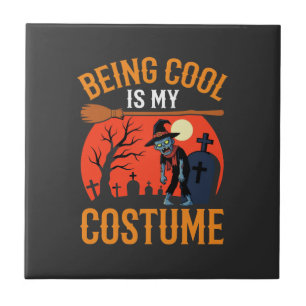 Halloween Cool Sein Ist Mein Kostüm Zombie Design Fliese