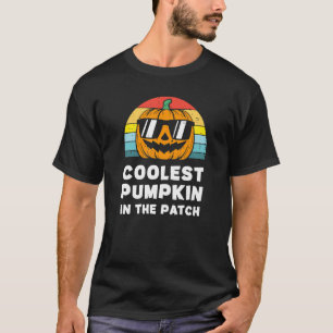 Halloween Cooler Kürbis in die Patch Retro Boys T-Shirt