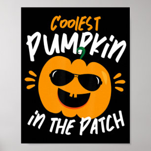 Halloween Cooler Kürbis in die Patchboys-Girls Poster