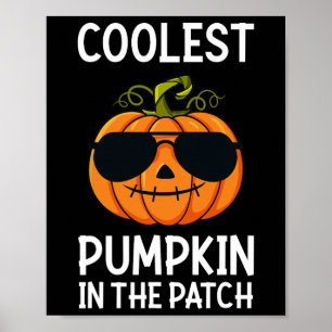 Halloween Cooler Kürbis in die Patchboys-Girls Poster