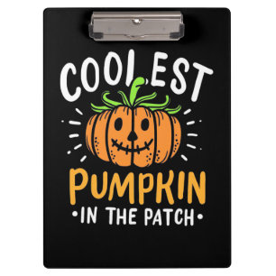 Halloween Cooler Kürbis Klemmbrett