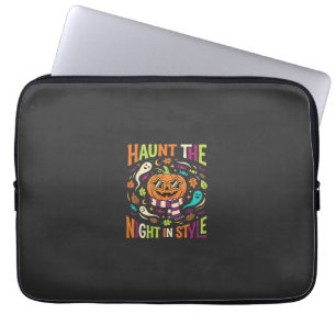 Halloween Cooler Kürbislaterne Laptopschutzhülle