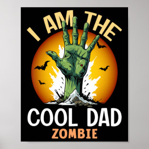 Halloween Cooler Vater Zombie-Kostüm Poster