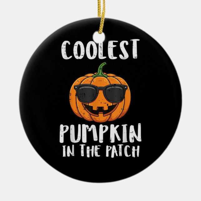 Halloween Coolste Kürbis-Patch-Kostüm Männer Junge Keramik Ornament (Vorne)