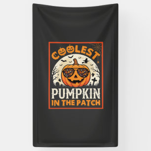 Halloween Coolste Sonnenbrille mit Kürbis im Patch Banner