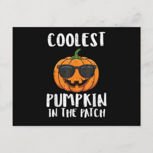 Halloween Coolster Kürbis-Patch-Kostüm Männer Jung Begleitkarte