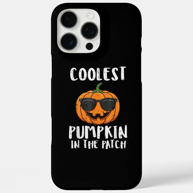 Halloween Coolster Kürbis-Patch-Kostüm Männer Jung Case-Mate iPhone Hülle (Rückseite)