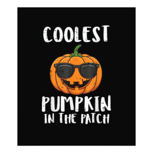 Halloween Coolster Kürbis-Patch-Kostüm Männer Jung Fotodruck