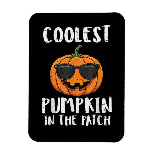 Halloween Coolster Kürbis-Patch-Kostüm Männer Jung Magnet (Vertikal)