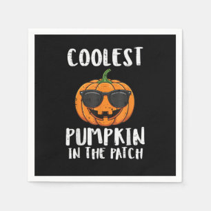 Halloween Coolster Kürbis-Patch-Kostüm Männer Jung Serviette