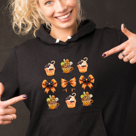 Halloween Coquette Cupcake und Ribbon Sweatshirt