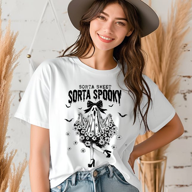 Halloween Coquette Funny Spooky Ghost Tri-Blend Shirt (Von Creator hochgeladen)