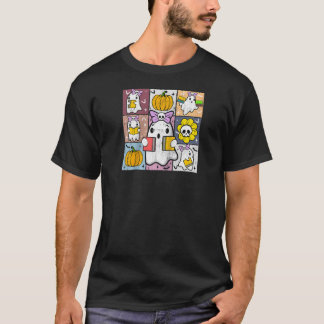 Halloween Coquette Ghost Reading Buch Lover Bookwo T-Shirt