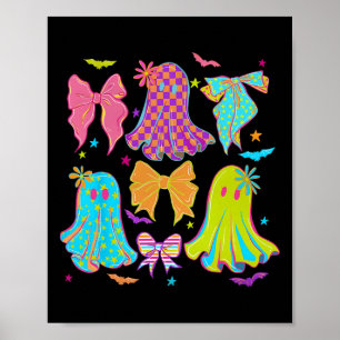 Halloween Coquette Schleife Süße Geister Mädchen F Poster