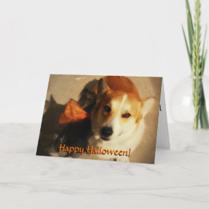 Halloween Corgi Card Karte