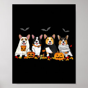 Halloween Corgi Geist Soky Corgi Liebhaber Hund Ma Poster